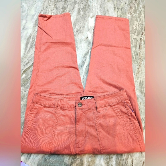 DKNY Jeans Women’s Slim Stretch Pants Rust Red Size 29 - Picture 1 of 11